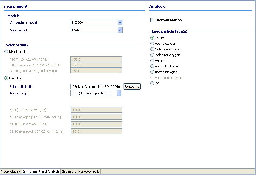 Atmosphere Input Editor